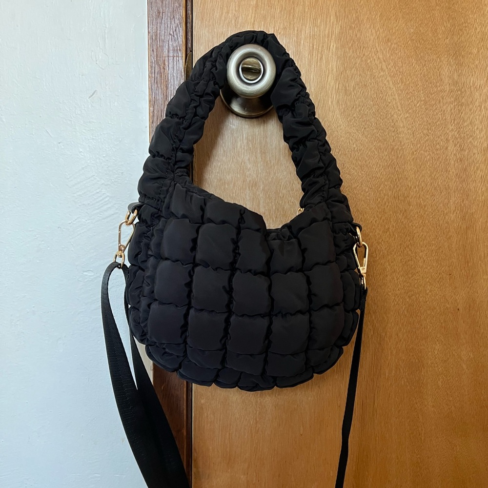 Black Quilted Women's Bag